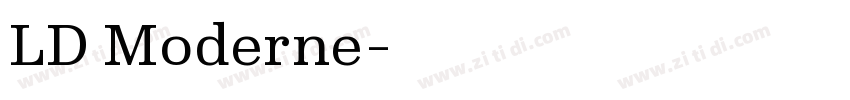 LD Moderne字体转换